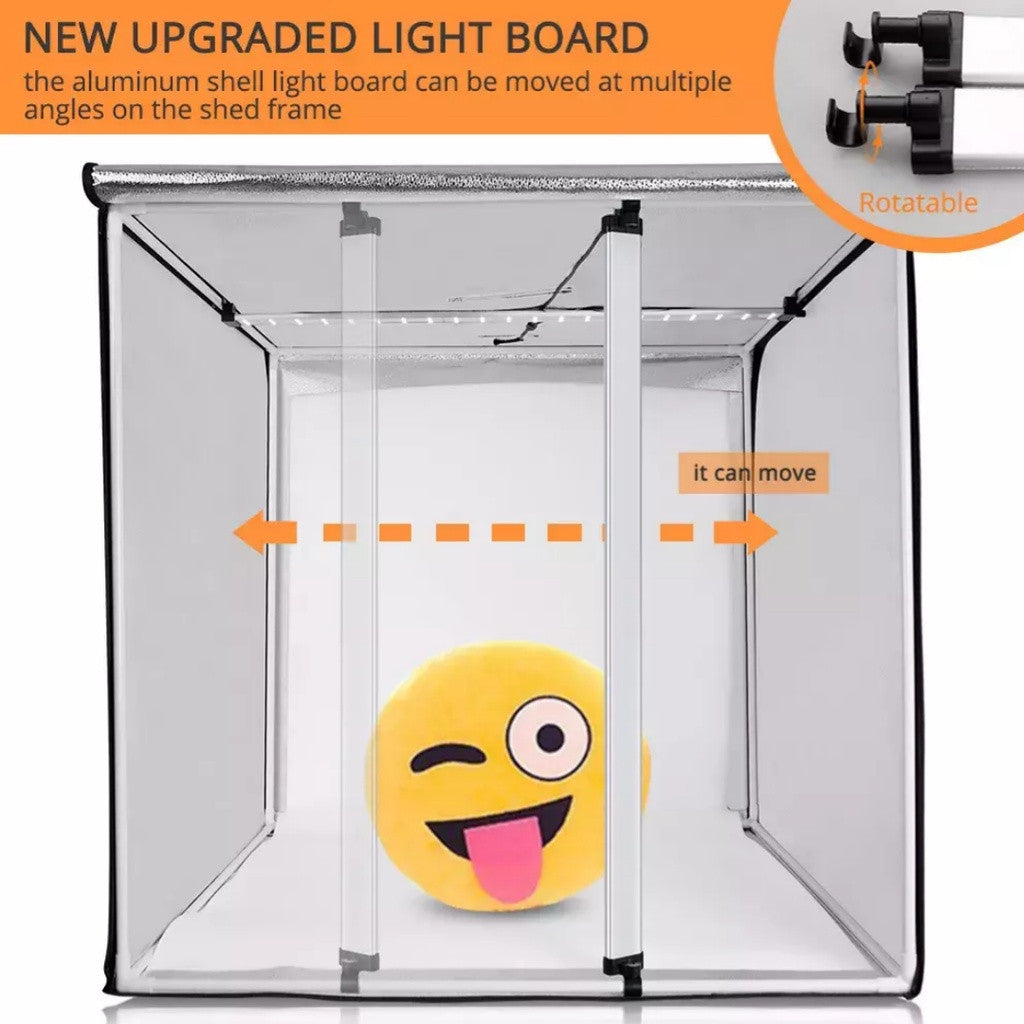 GS Extra Large Professional Studio LED Light Tent Kit For Product Photo Shooting (140 x 120 x 50cm)