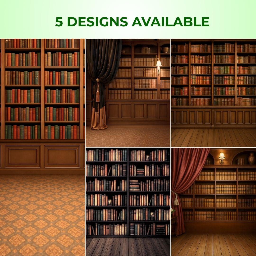 GS Bookshelf Theme Library Convo Convocation Backdrop (3 x 5M)