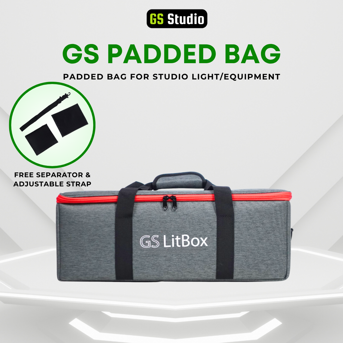 GS Padded Bag for Studio Light LitBox Max and LitBox Ultra and Studio Equipment