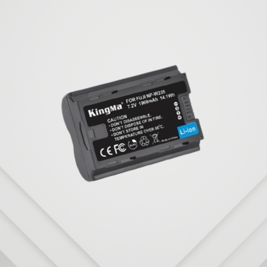 KingMa NP-W235 2-Pack Battery and LCD Dual Charger Kit for Fujifilm X-T4