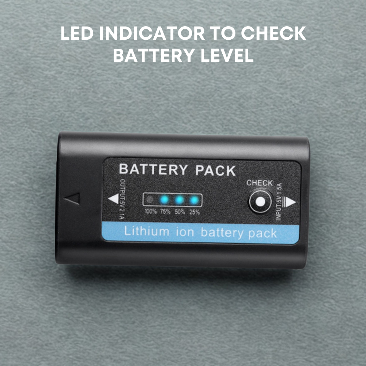 GS Pro NP-F980 NP-F990 NPF Battery Rechargeable NP-F Li-ion Battery Type C USB (13400mAh) | Multi-function Charger