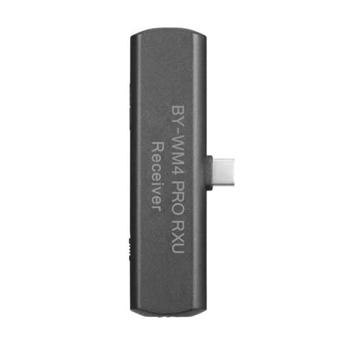 BOYA BY-WM4 PRO RXU receiver with Type-C connector for Android devices, ideal for smartphones and tablets.