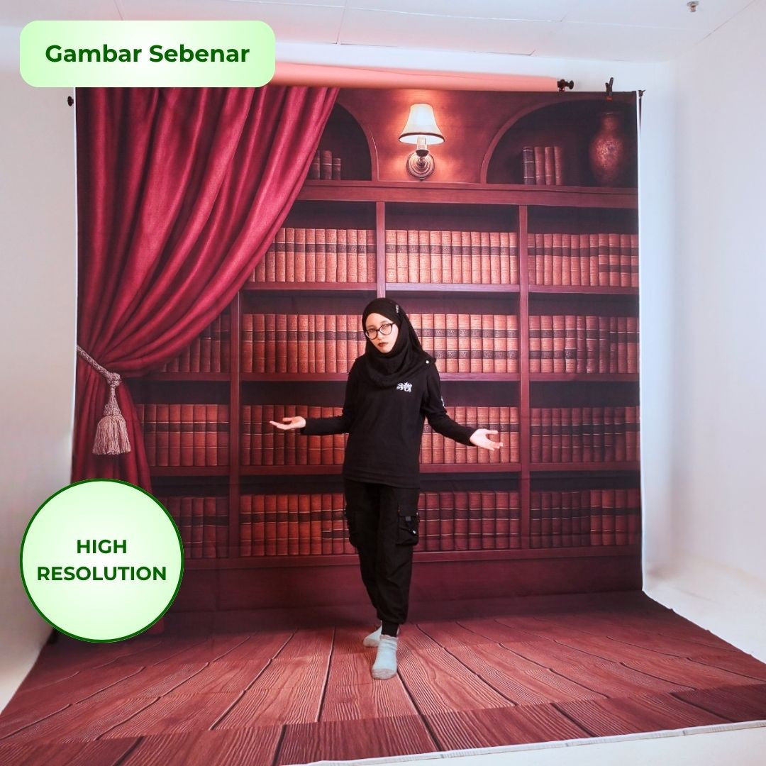 GS Bookshelf Theme Library Convo Convocation Backdrop (3 x 5M)