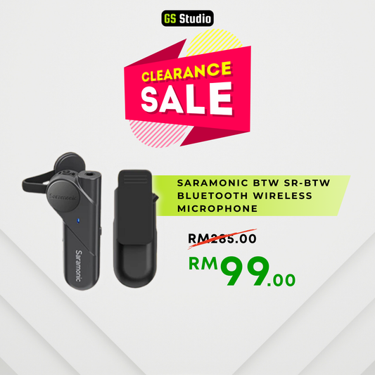 Saramonic BTW SR-BTW Bluetooth Wireless Lavalier Microphone Omnidirectional Direct To Phone Mic For Android iPhone