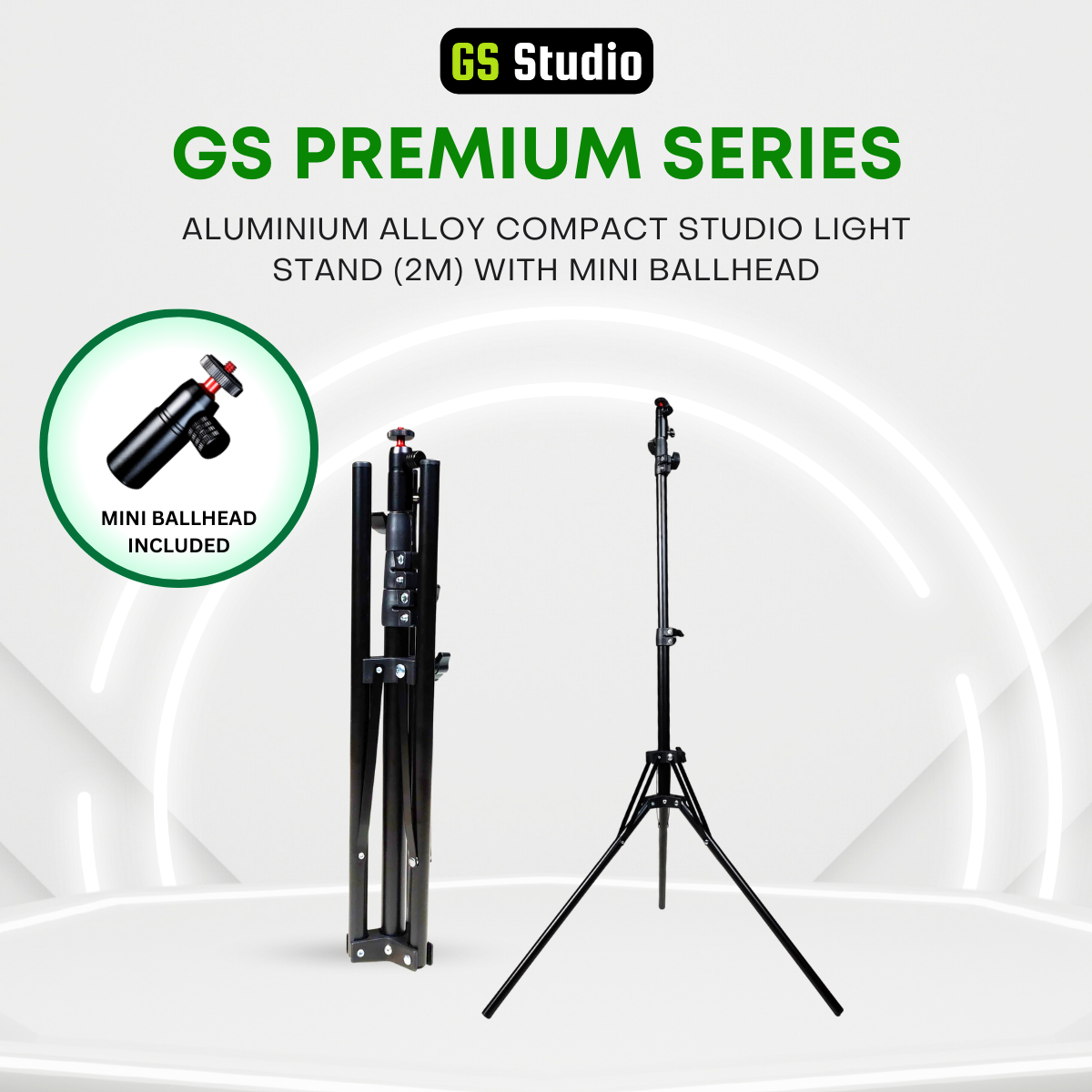 GS LitBox Go Portable LED COB Video Light Battery & AC Powered 80W