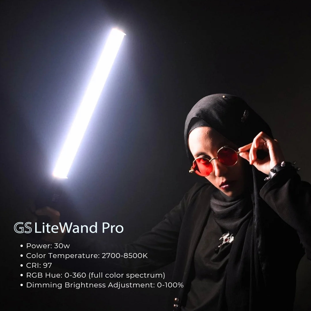 GS LiteWand Pro RGB 30w Tube Light Light Wand Light Stick for Photography Videography