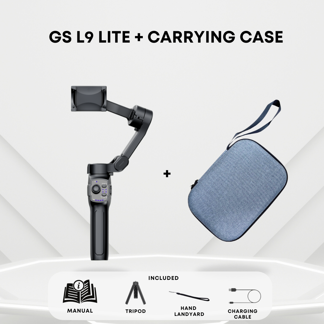 GS L7B L9 Lite M1 Smartphone 3 Axis Gimbal APP Bluetooth Connect Tracking Instant Power Up AI Follow