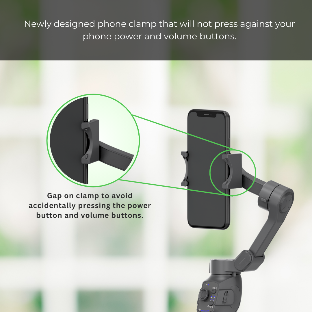 GS L7B L9 Lite M1 Smartphone 3 Axis Gimbal APP Bluetooth Connect Tracking Instant Power Up AI Follow