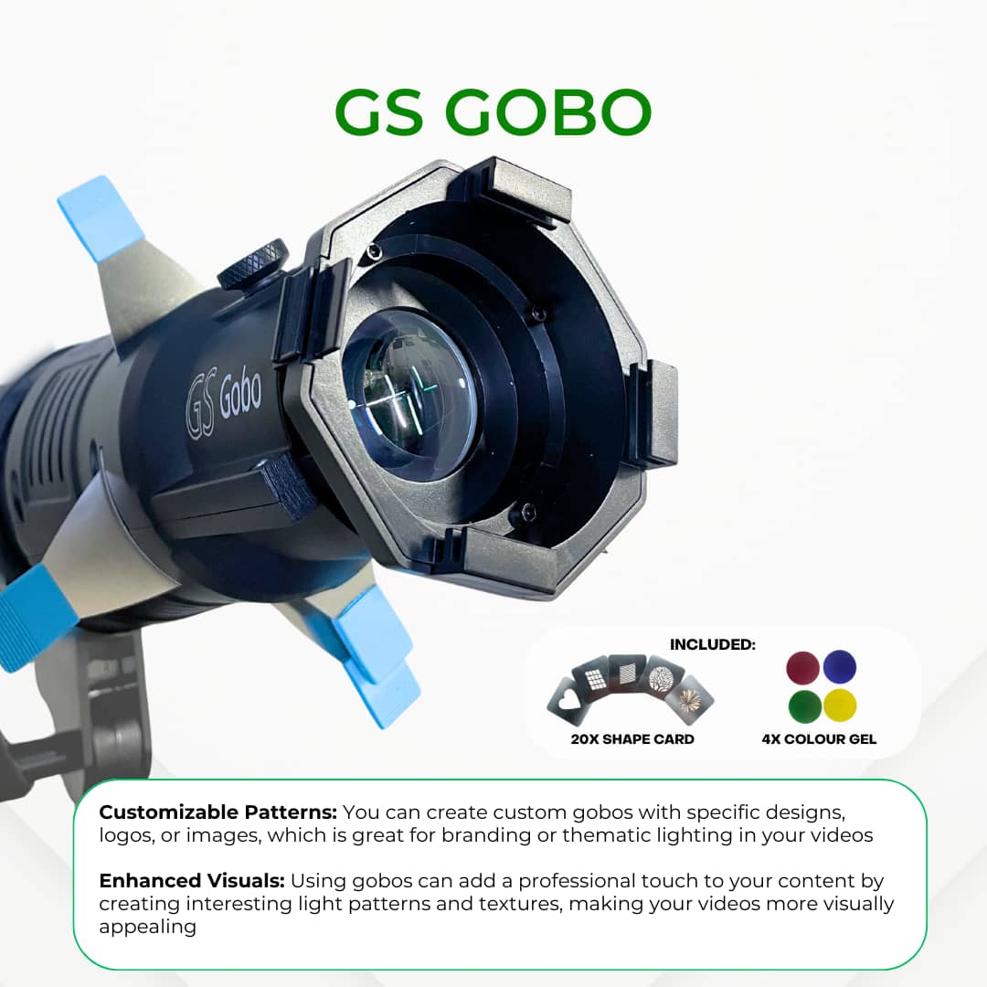 Accessories for GS LitBox Max and LitBox Ultra Softbox Heavy Duty Stand Gobo Reflector QuickPara and Grid Bowens Mount