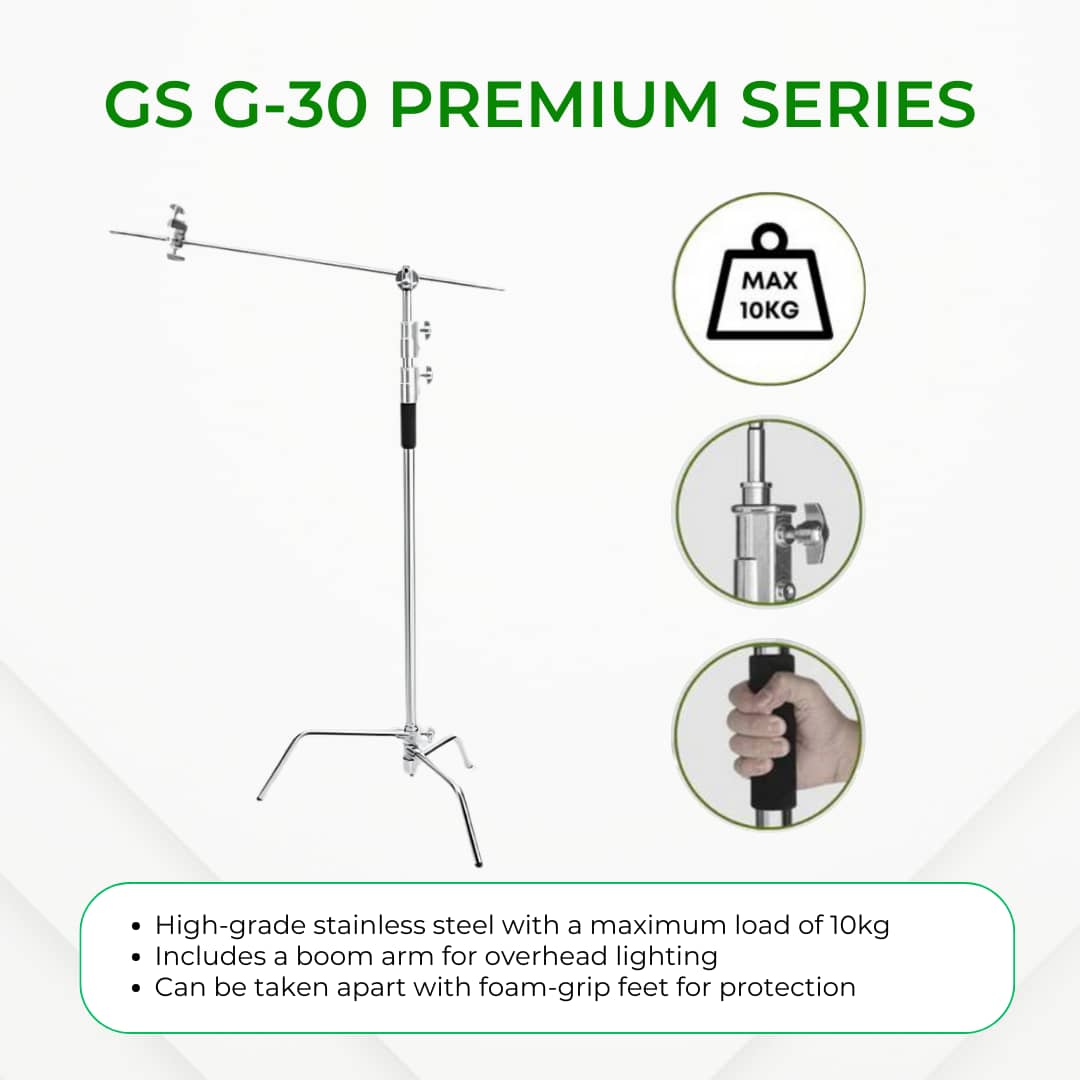 Accessories for GS LitBox Max and LitBox Ultra Softbox Heavy Duty Stand Gobo Reflector QuickPara and Grid Bowens Mount