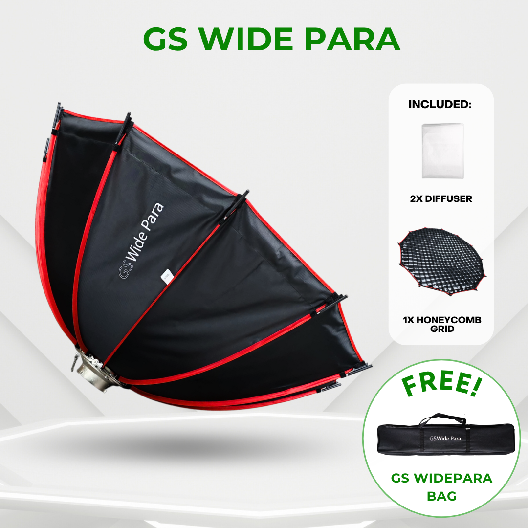 Accessories for GS LitBox Max and LitBox Ultra Softbox Heavy Duty Stand Gobo Reflector QuickPara and Grid Bowens Mount