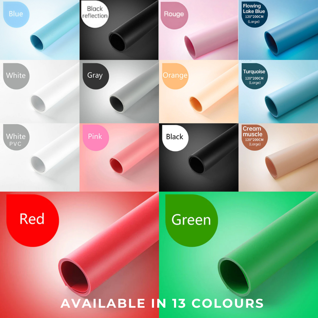 PVC Backdrop High Quality Shooting Background Waterproof For Studio Photography Videography | Backdrop Pelbagai Variasi