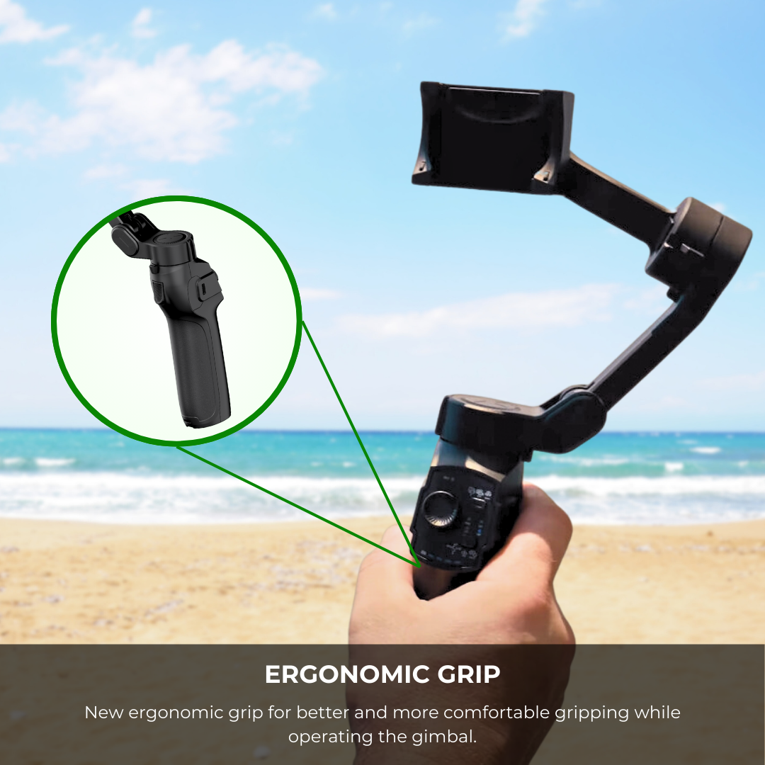 GS L7B L9 Lite M1 Smartphone 3 Axis Gimbal APP Bluetooth Connect Tracking Instant Power Up AI Follow