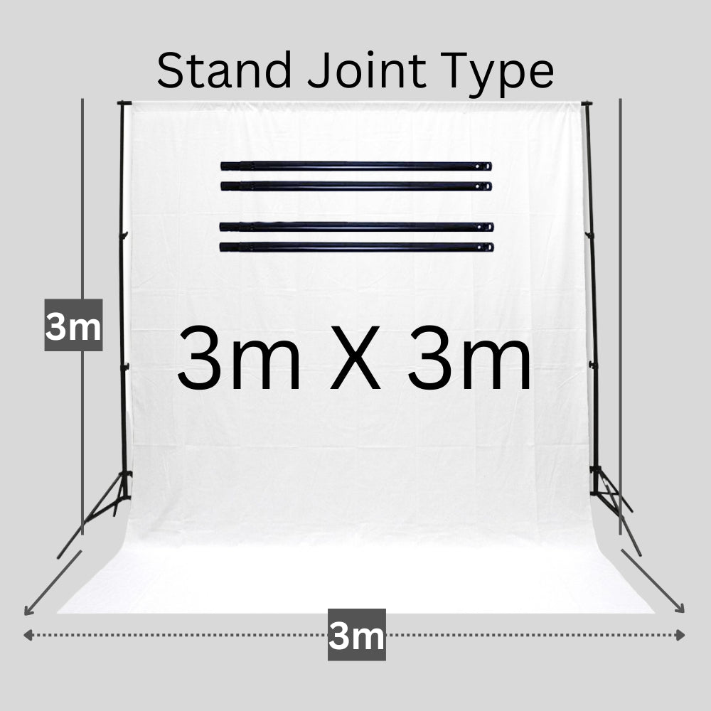 Green and White Muslin High Quality Cloth With Stitched Pocket Easy Hang Photography Backdrops Studio Video (2 x 3M)