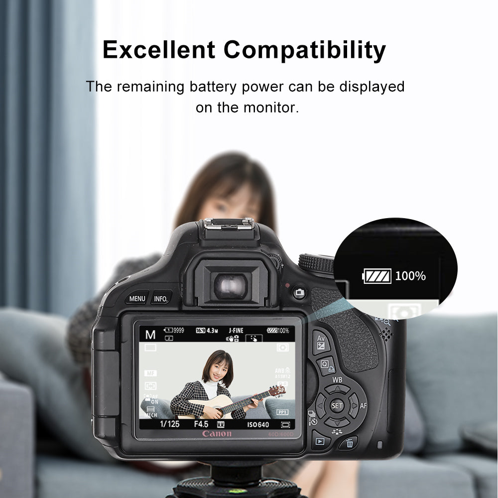 KingMa T-LPE6 LP-E6 1960mAh 7.4v USB-C Li-ion Battery Replacement Battery For Canon 5D2 5D3 60D 70D 6D 7D Camera