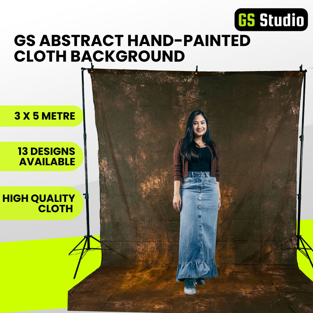 GS Abstract Backdrop Hand Painted Muslin Cloth 3x5m
