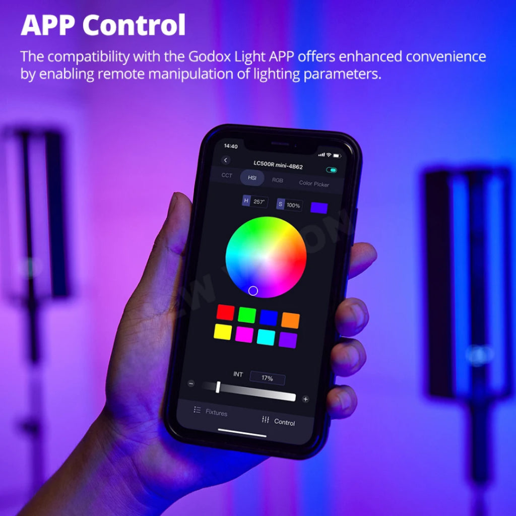 Godox LC500R LC500R Mini 2500K-8500K RGB Full Color LED Portable Fill Light stick with Effects CRI 96 TLCI 98