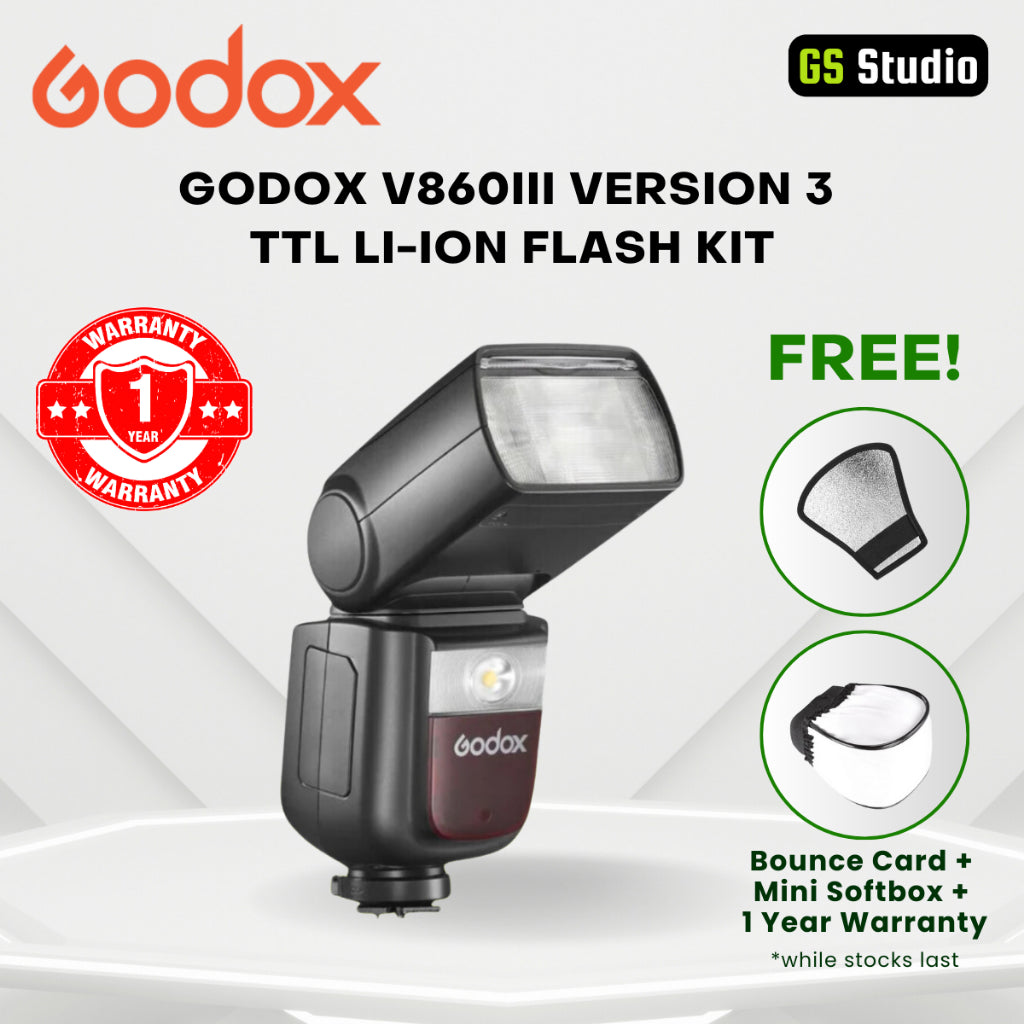 Godox Ving V860III V860 Version 3 New Version TTL Li-Ion Flash Kit for Canon, Nikon, Sony, Fujifilm
