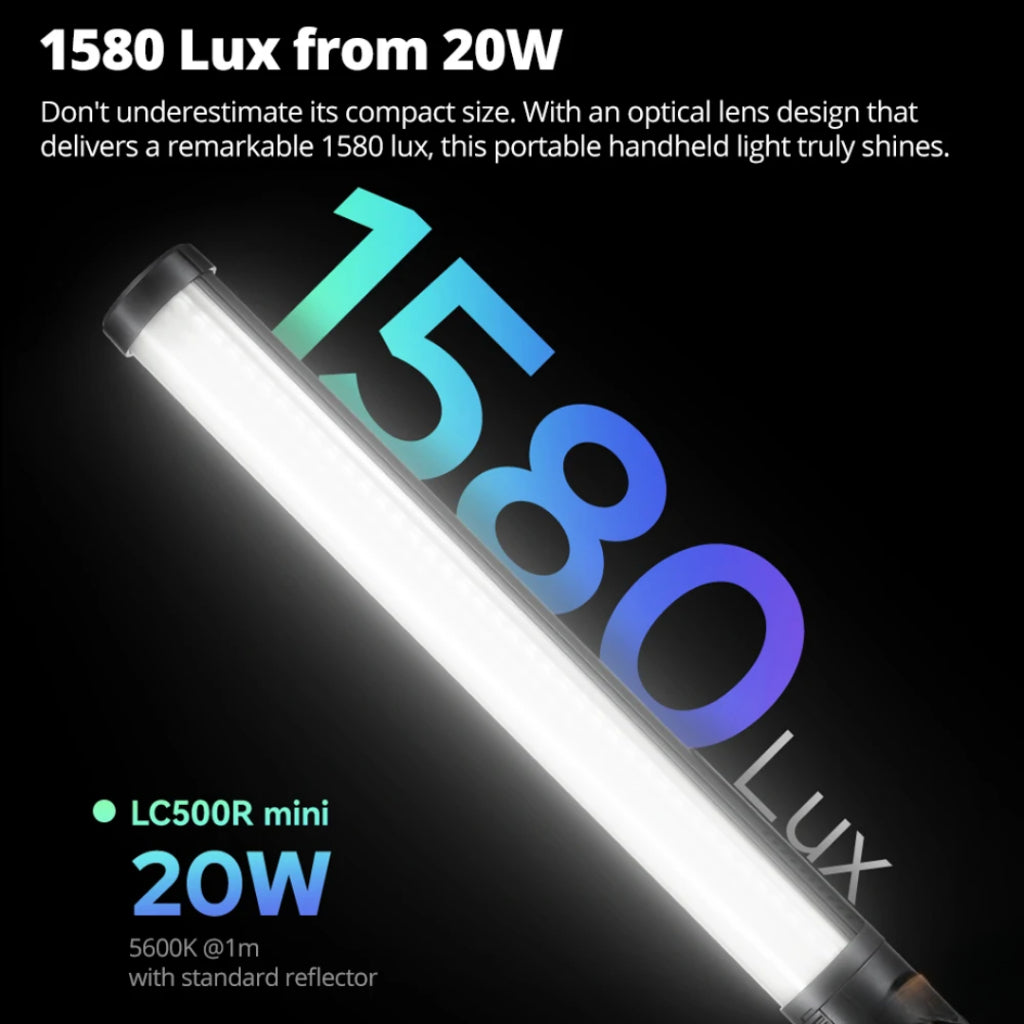Godox LC500R LC500R Mini 2500K-8500K RGB Full Color LED Portable Fill Light stick with Effects CRI 96 TLCI 98