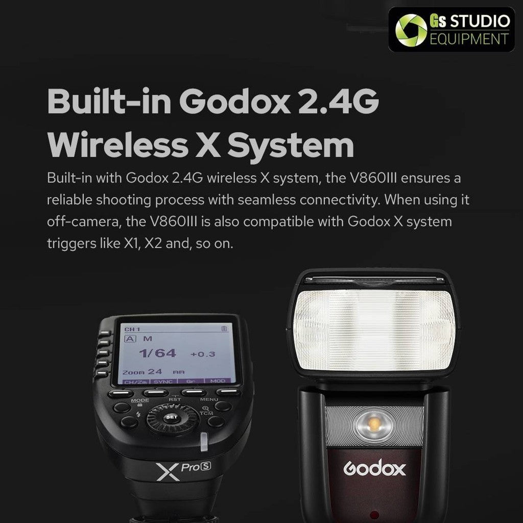 Godox Ving V860III V860 Version 3 New Version TTL Li-Ion Flash Kit for Canon, Nikon, Sony, Fujifilm