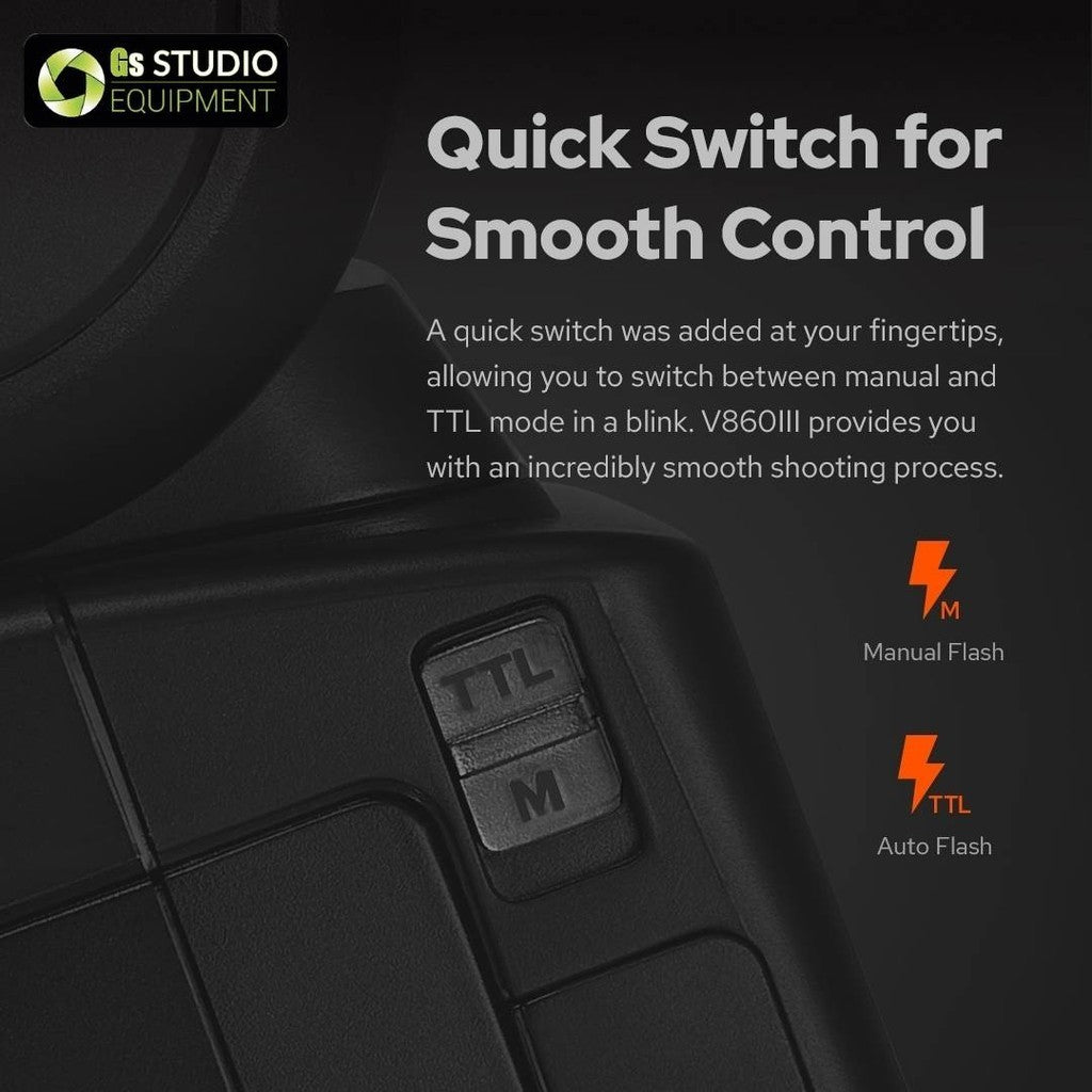 Godox Ving V860III V860 Version 3 New Version TTL Li-Ion Flash Kit for Canon, Nikon, Sony, Fujifilm