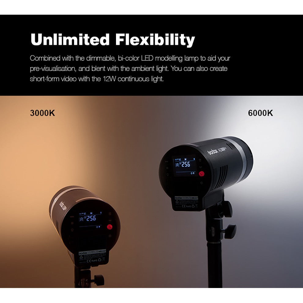 Godox AD300Pro Outdoor Flash Light 300Ws TTL 2.4G 1/8000 HSS for Sony Canon Nikon Fuji & DSLR