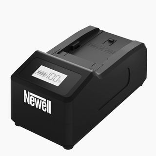 Newell Ultra Fast NP-F Charger With LCD Charging Faster Maximum Battery Life (1600mAh)