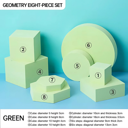 GS Photography 3D Geometry Set Props Studio Product Photo Shooting Equipment Foam Geometric Cube Photography Backdrop