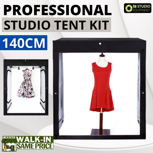 GS Extra Large Professional Studio LED Light Tent Kit For Product Photo Shooting (140 x 120 x 50cm)
