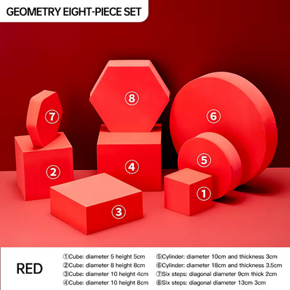 GS Photography 3D Geometry Set Props Studio Product Photo Shooting Equipment Foam Geometric Cube Photography Backdrop