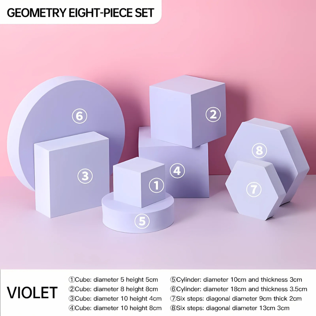 GS Photography 3D Geometry Props Studio Product Photo Shooting Equipment Foam Geometric Cube Photography Backdrop