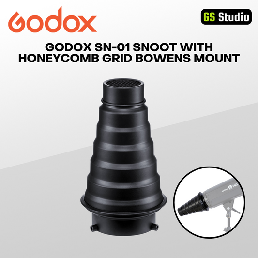 Godox Snoot with Honeycomb Grid (Bowens S)