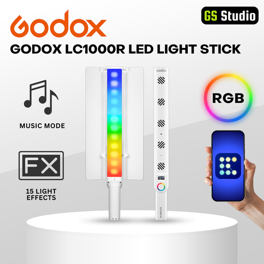 GODOX LC1000R LED RGB Light Stick CCT 2500 to 8500K 100W