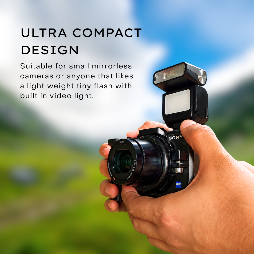 GS LitBox Pocket Flash 2-in-1 Camera Flash & Video Light for DSLR Mirrorless Cameras