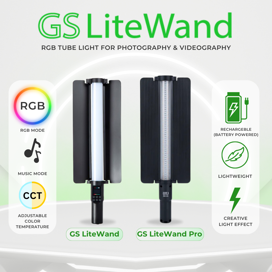 GS LiteWand RGB/LiteWand Pro RGB Tube Light Light Wand Light Stick for Photography Videography