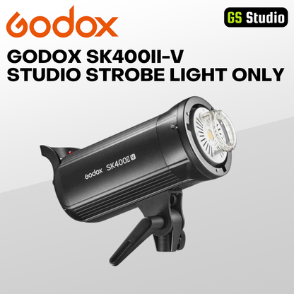 (NEW VERSION) GODOX SK400II-V STUDIO STROBE LIGHT ONLY WIRELESS SYSTEM WITH LCD DISPLAY