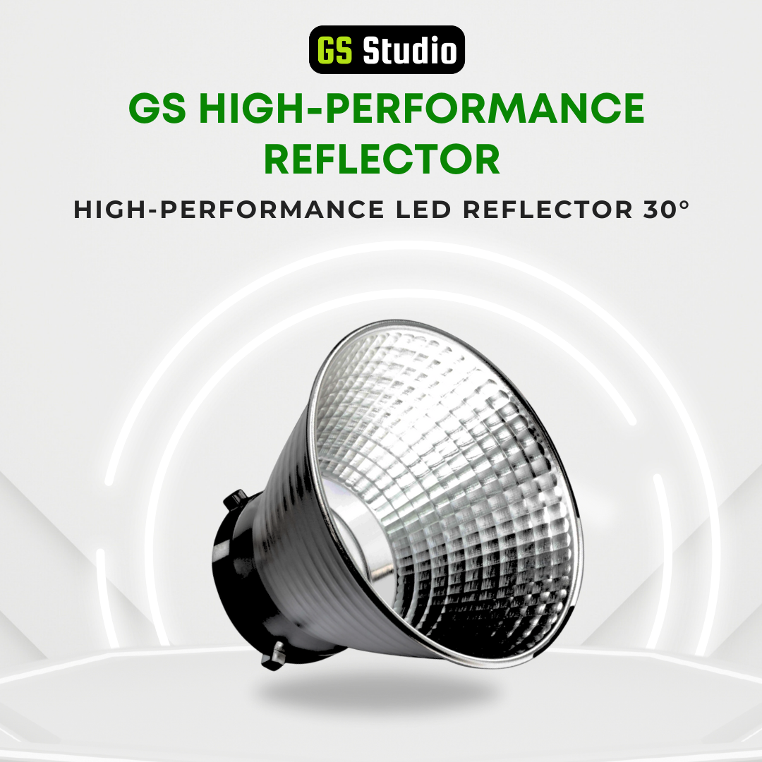 GS High-Performance Reflector (7") with Bowens Mount Ultra High Reflective Surface for Studio  Light