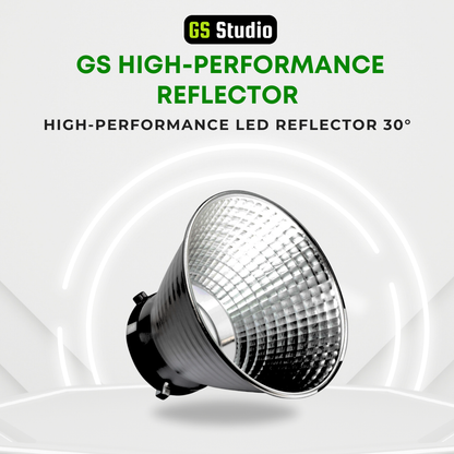 GS High-Performance Reflector (7") with Bowens Mount Ultra High Reflective Surface for Studio  Light