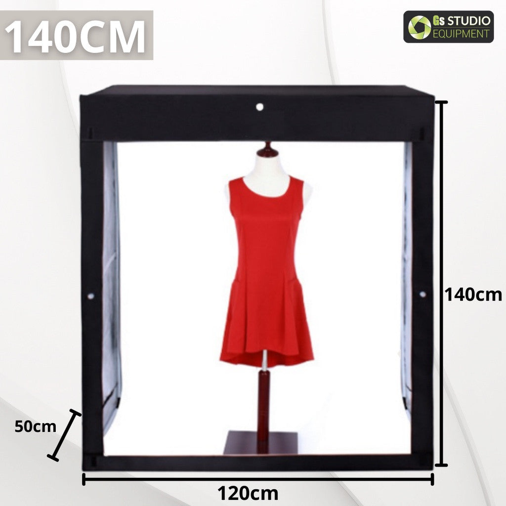 GS Extra Large Professional Studio LED Light Tent Kit For Product Photo Shooting (140 x 120 x 50cm)