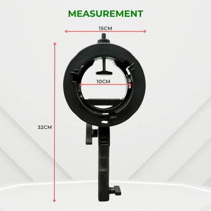 GS S2 Bracket Speedlite Flash Holder for Godox V1, TT685II, TT600, V860III, TT350, Canon, Sony Speedlite