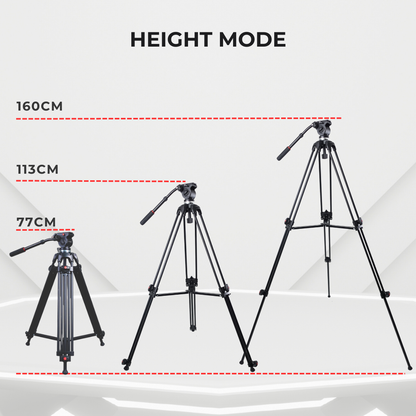 GS SnapVersa Cine Professional Video Tripod Fluid Head