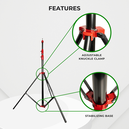 GS 288T PREMIUM SERIES STAND 2.8M ALUMINIUM ALLOY STAND FOR PHOTOGRAPHY VIDEOGRAPHY