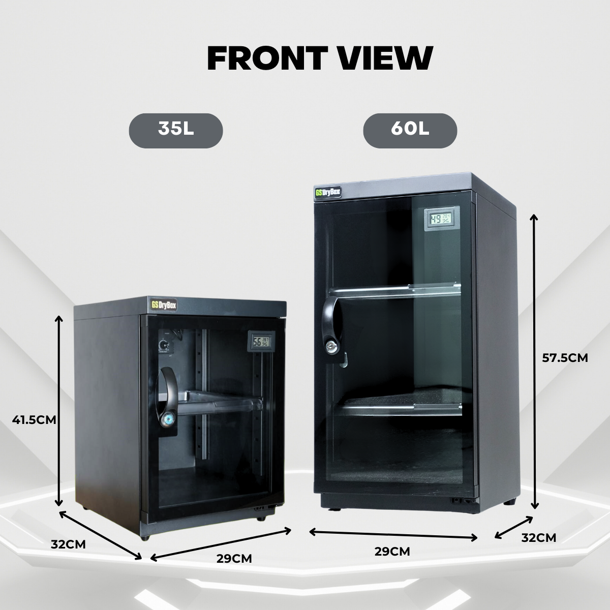 GS DryBox 35L/60L LCD Digital Display 35 Litre 60 Litre Dry Cabinet 5 Years Warranty