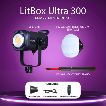 GS LitBox Ultra COB 300 500 LED Video Light 2700-6500K Bi-Color with Wireless Remote APP Control CRI 97+ 200w 300w 500w