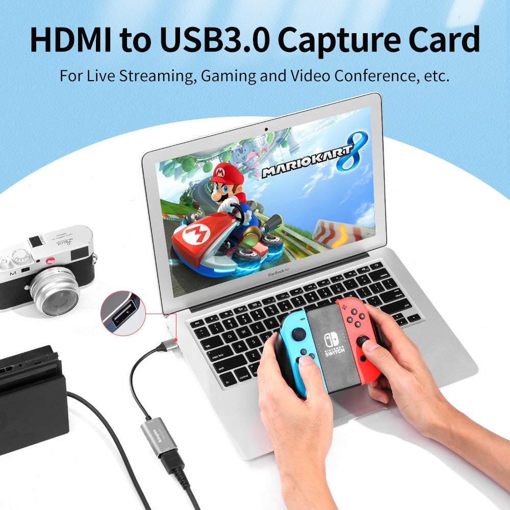 KingMa Video Capture Card 4K 1080p Device For Game Streaming Video Conference Or Live Broadcasting Compatible