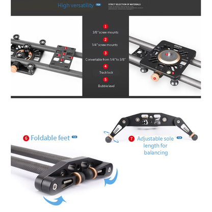 BEIKE QZSD Carbon Fiber Bearing Slider (60cm) QH760C