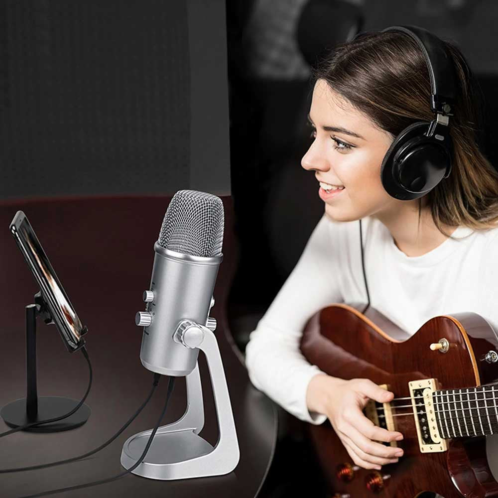 BOYA BY-PM700SP USB Mic Microphone Stereo Condenser Mic For PC iPhone Android Recording
