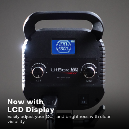 GS LitBox Max COB LED Video Light Adjustable Color Temperature & Brightness