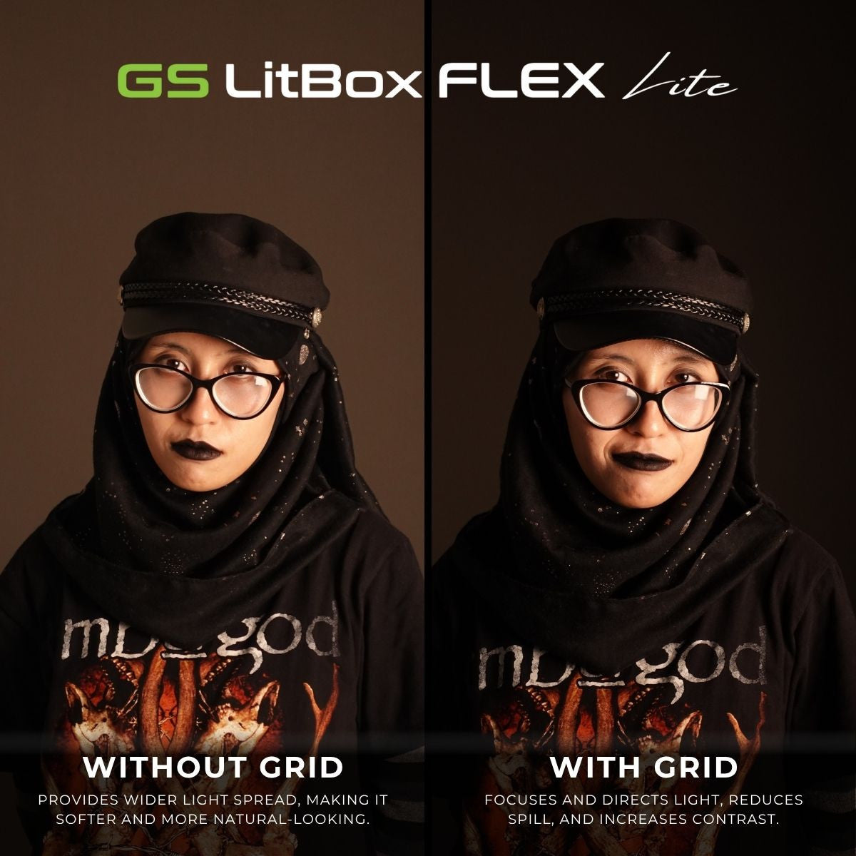 GS LitBox Flex Lite Foldable LED Video Panel Light 2700-6500K Bi-Color CRI 96+