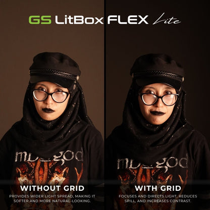 GS LitBox Flex Lite Foldable LED Video Panel Light 2700-6500K Bi-Color CRI 96+
